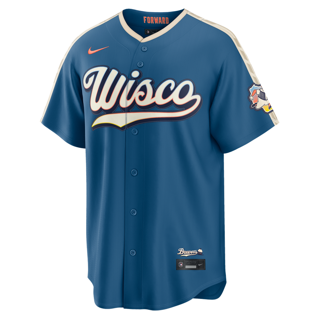 Milwaukee Brewers | Nike Mineral Blue 2026 City Connect Stadium Jersey