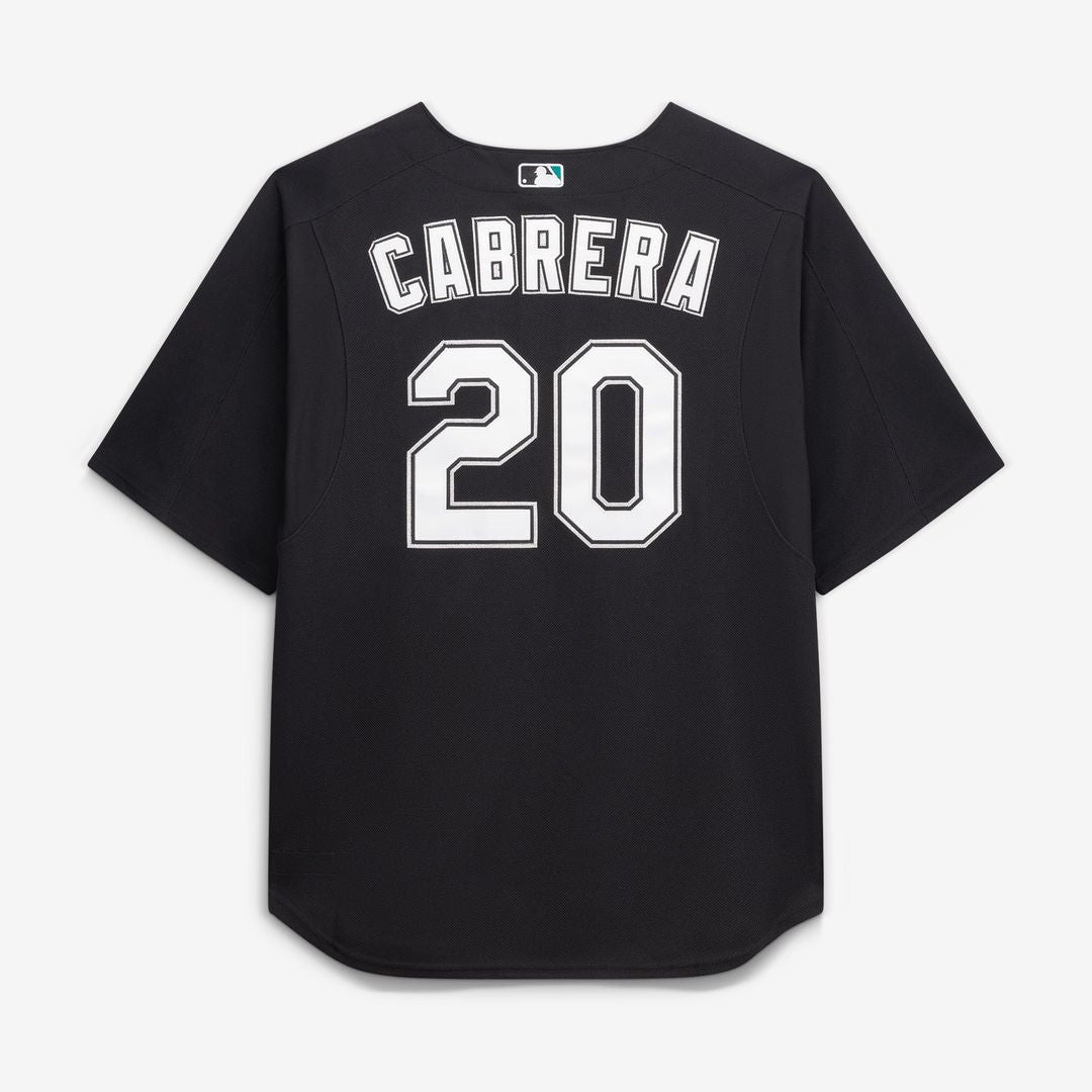 Miami Marlins Miguel Cabrera | Mitchell & Ness Black Big & Tall Cooperstown Mesh Batting Practice Jersey