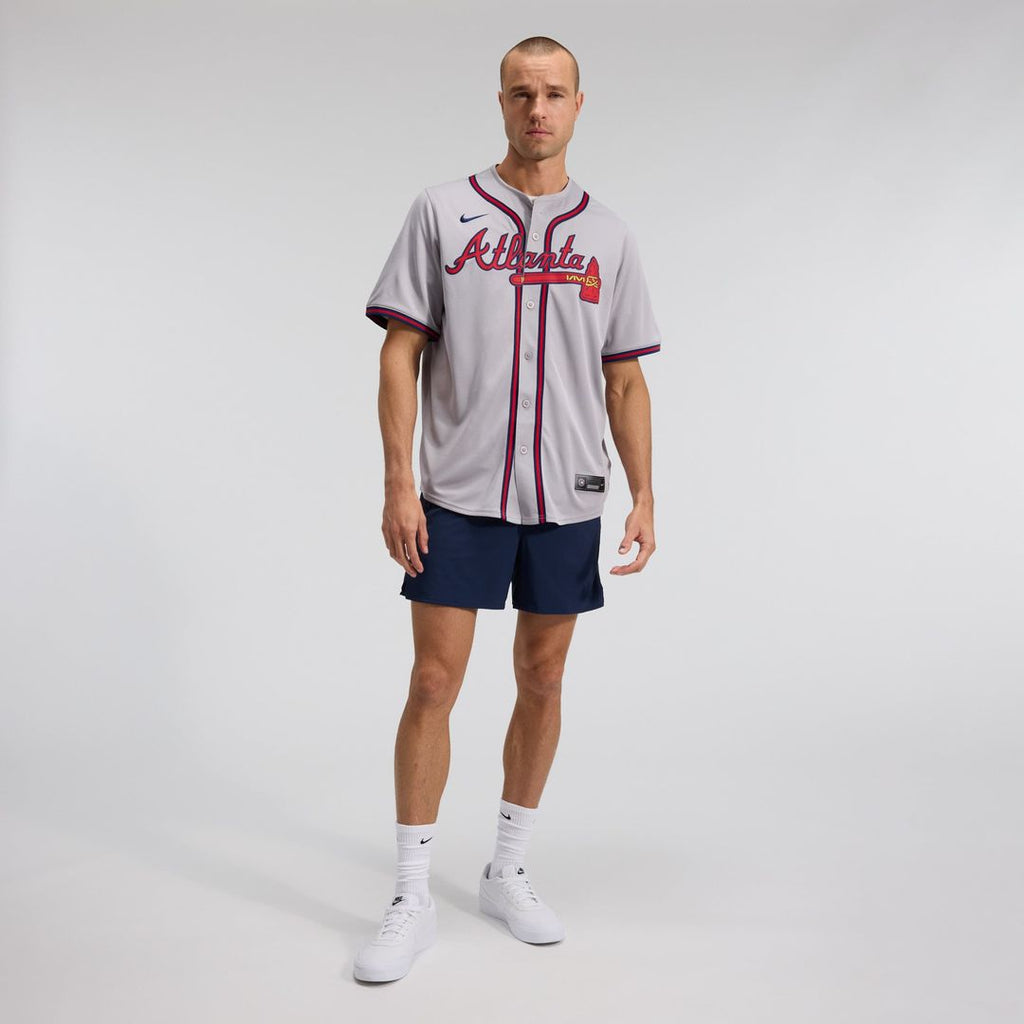 Atlanta Braves Ozzie Albies | Nike Gray Road Limited Player Jersey