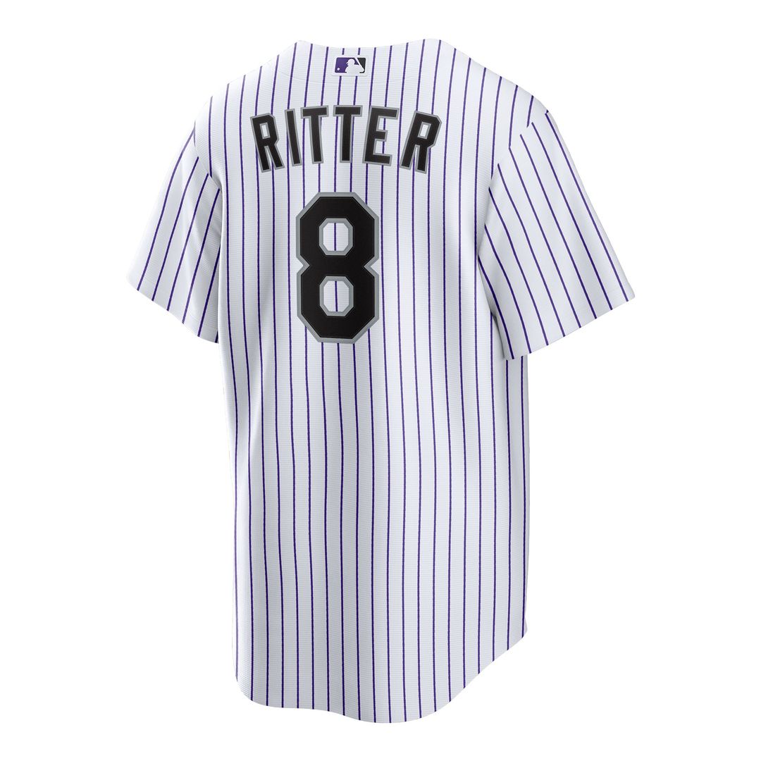 Colorado Rockies Ryan Ritter | Nike White Home Replica Jersey