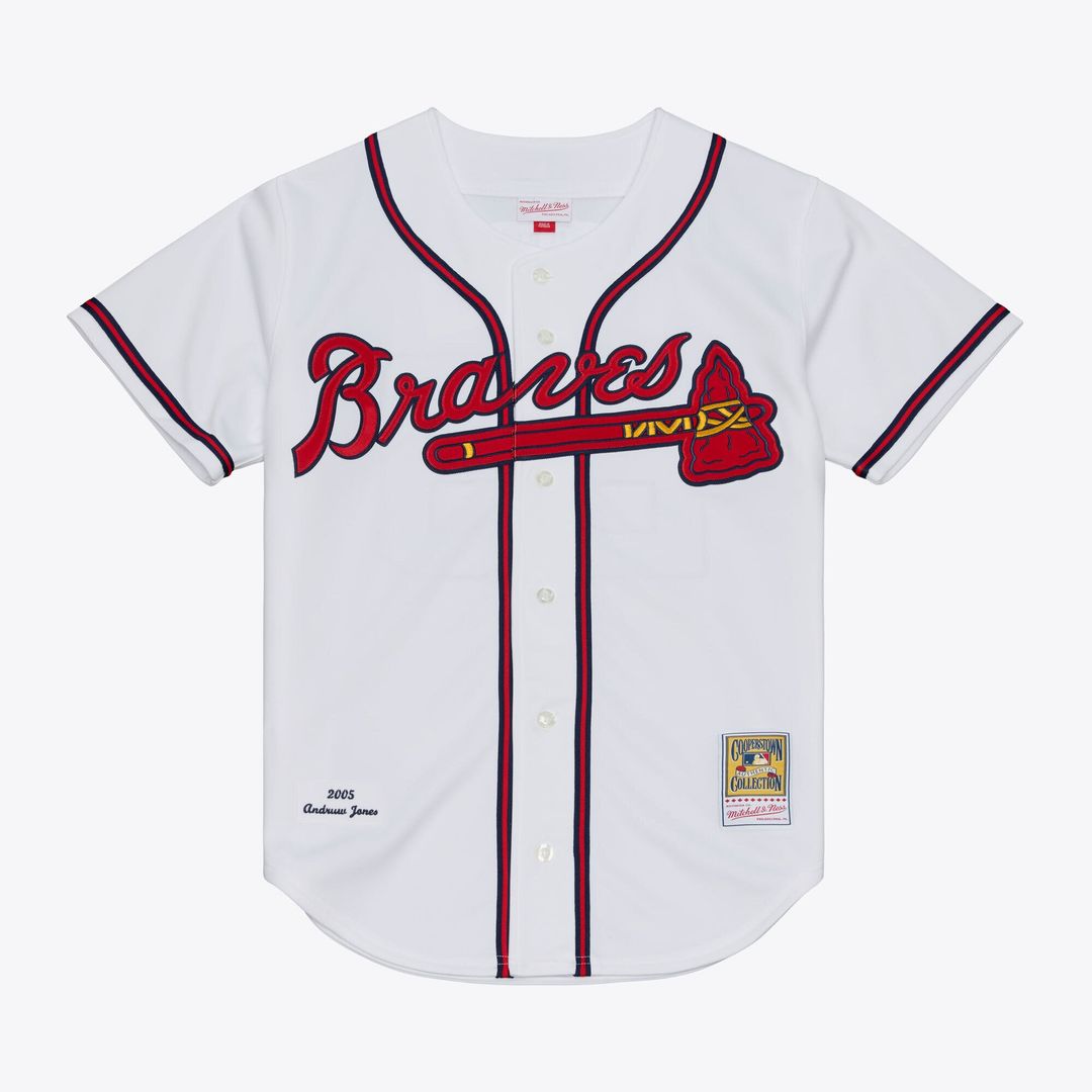 Atlanta Braves Andruw Jones | Mitchell & Ness White 2005 Authentic Jersey