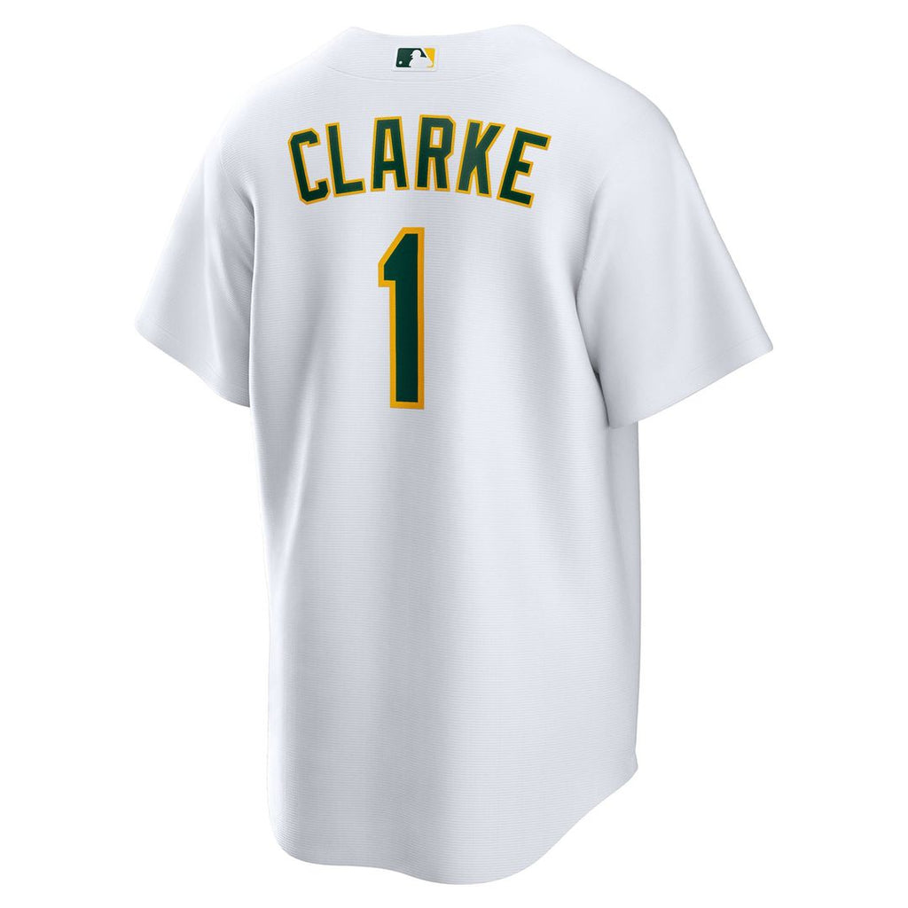 Athletics Denzel Clarke | Nike White Home Replica Jersey