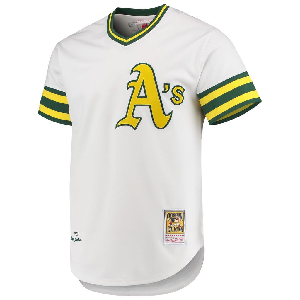 Athletics Reggie Jackson | Mitchell & Ness White 1972 Cooperstown Collection Authentic Jersey