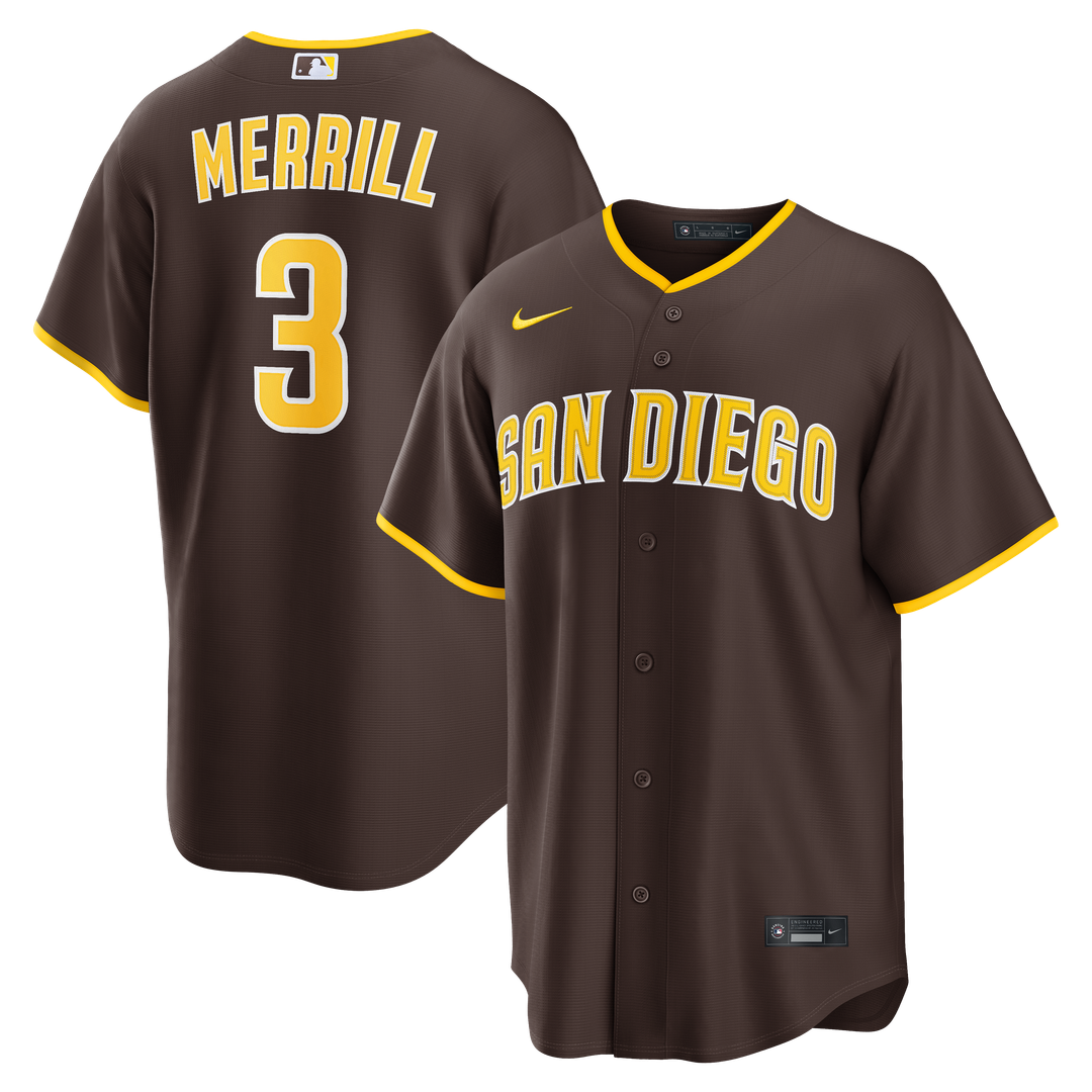San Diego Padres Jackson Merrill | Nike Sand Alternate Replica Jersey