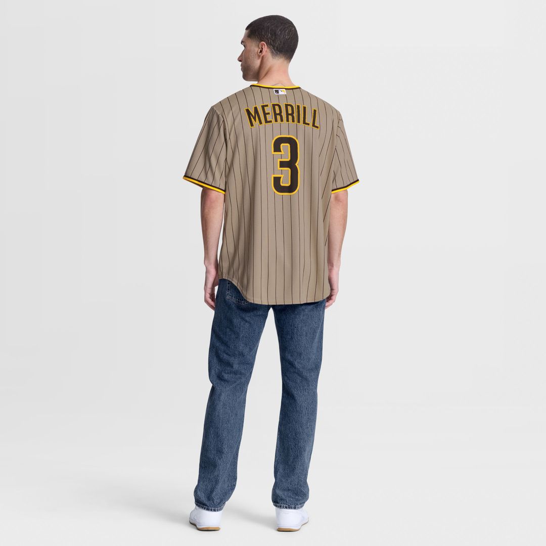 San Diego Padres Jackson Merrill | Nike Sand Alternate Replica Jersey