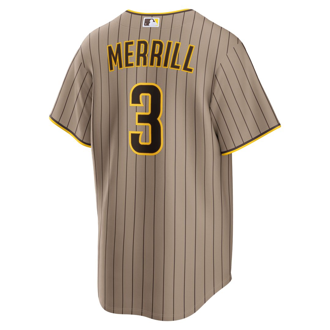 San Diego Padres Jackson Merrill | Nike Sand Alternate Replica Jersey