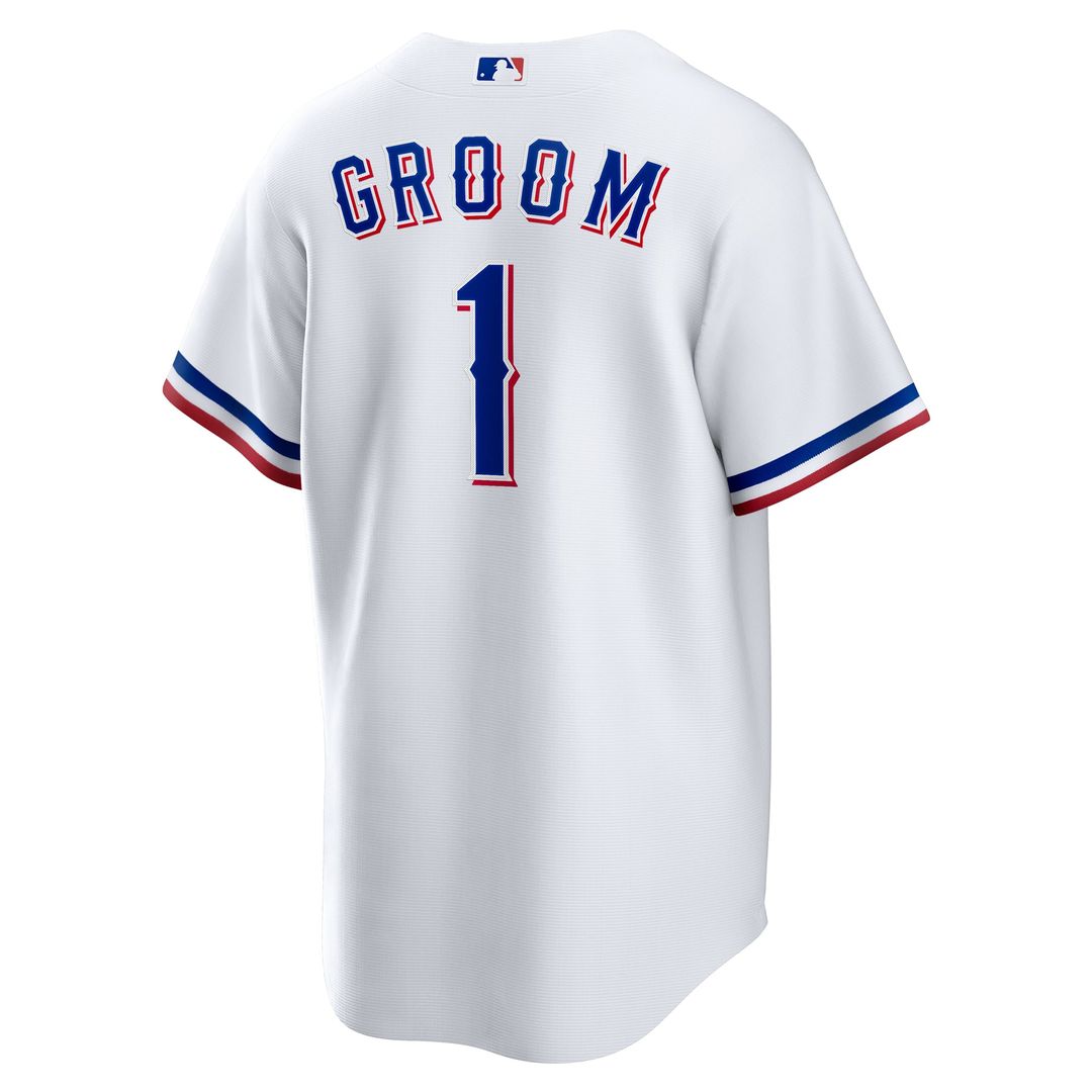 Texas Rangers | Nike White #1 Groom Home Replica Jersey