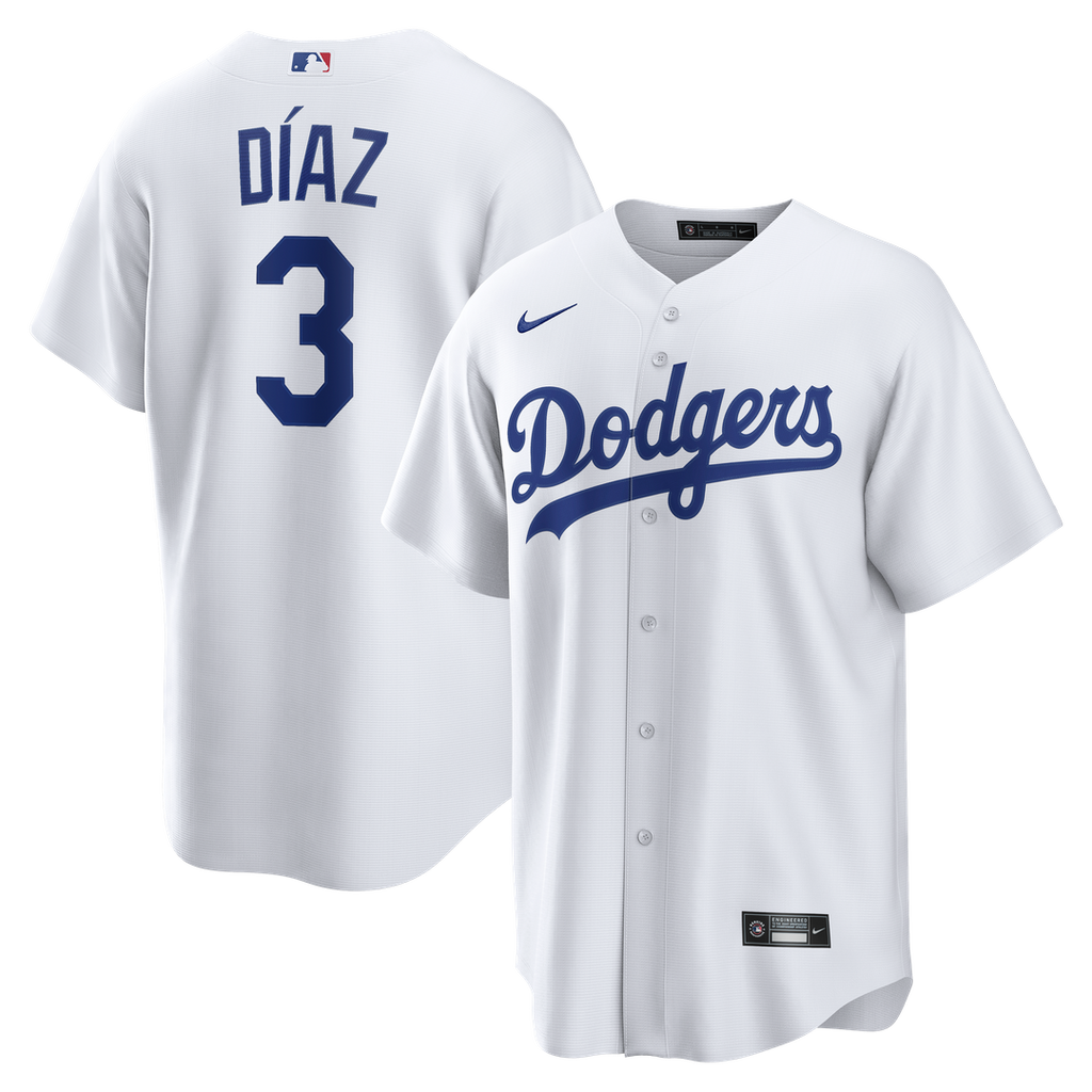 Los Angeles Dodgers Edwin Díaz | Nike White Home Replica Jersey