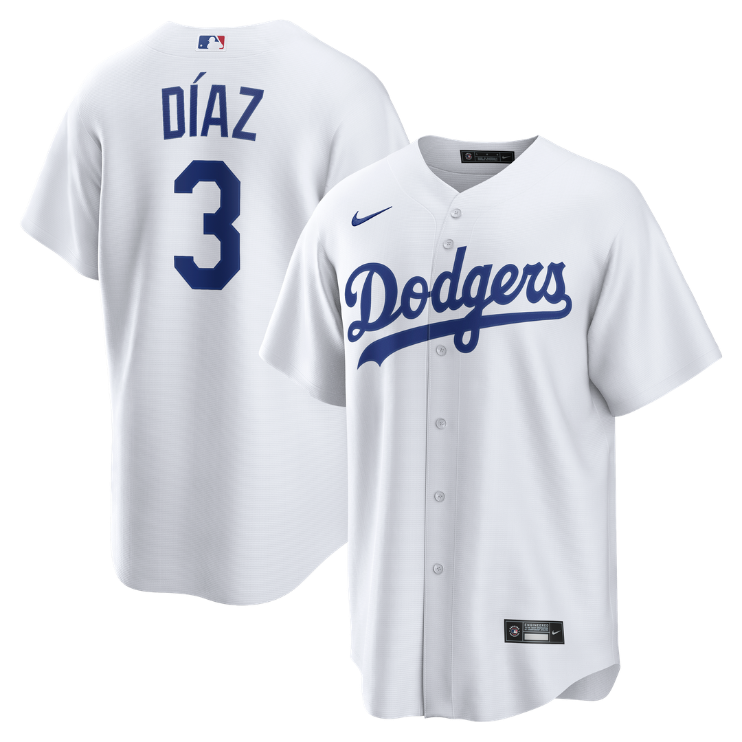Los Angeles Dodgers Edwin Díaz | Nike White Home Replica Jersey