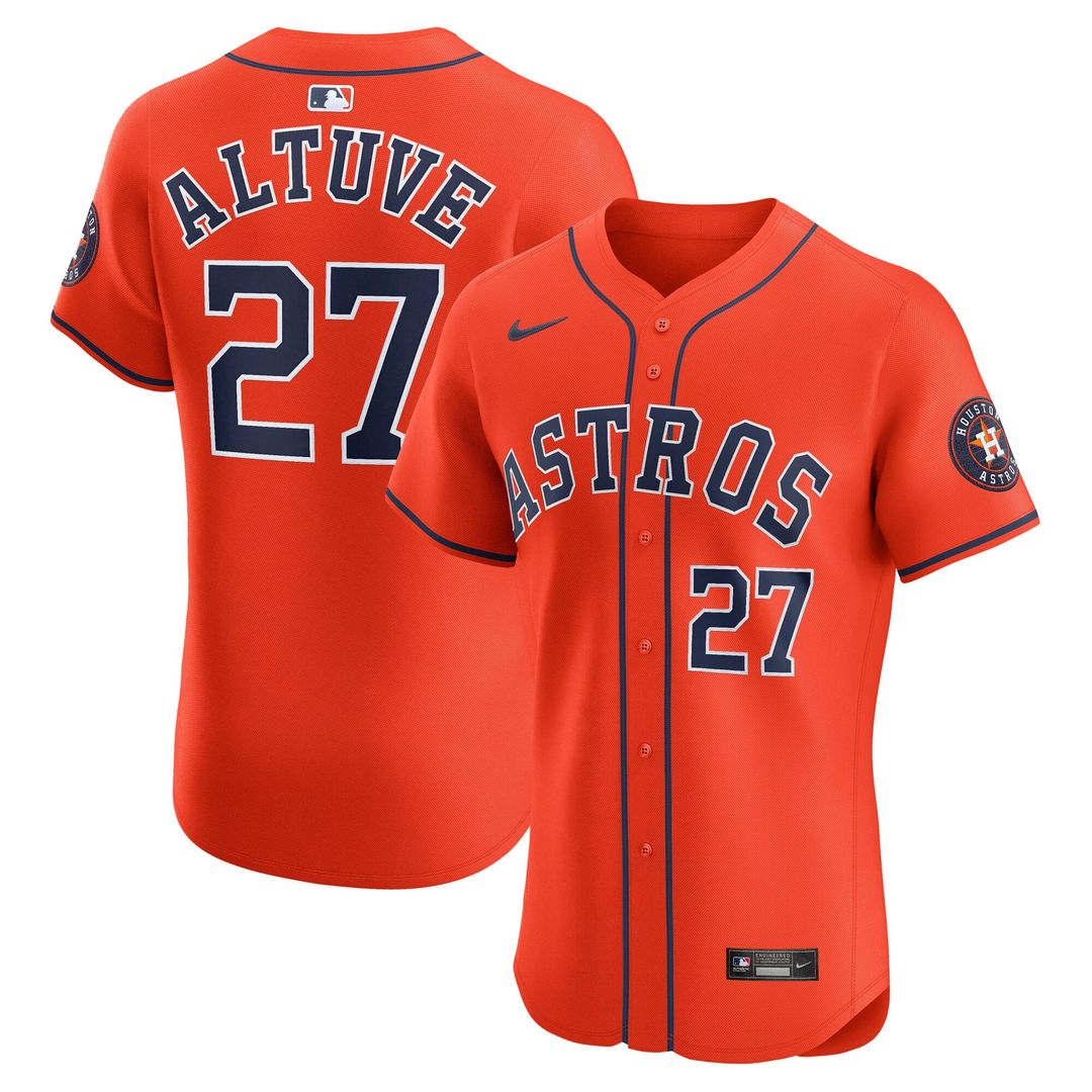 Houston Astros Jose Altuve | Nike Orange Alternate Elite Player Jersey