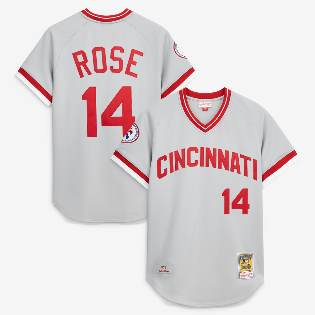 Cincinnati Reds Pete Rose | Mitchell & Ness Gray 1976 Authentic Jersey