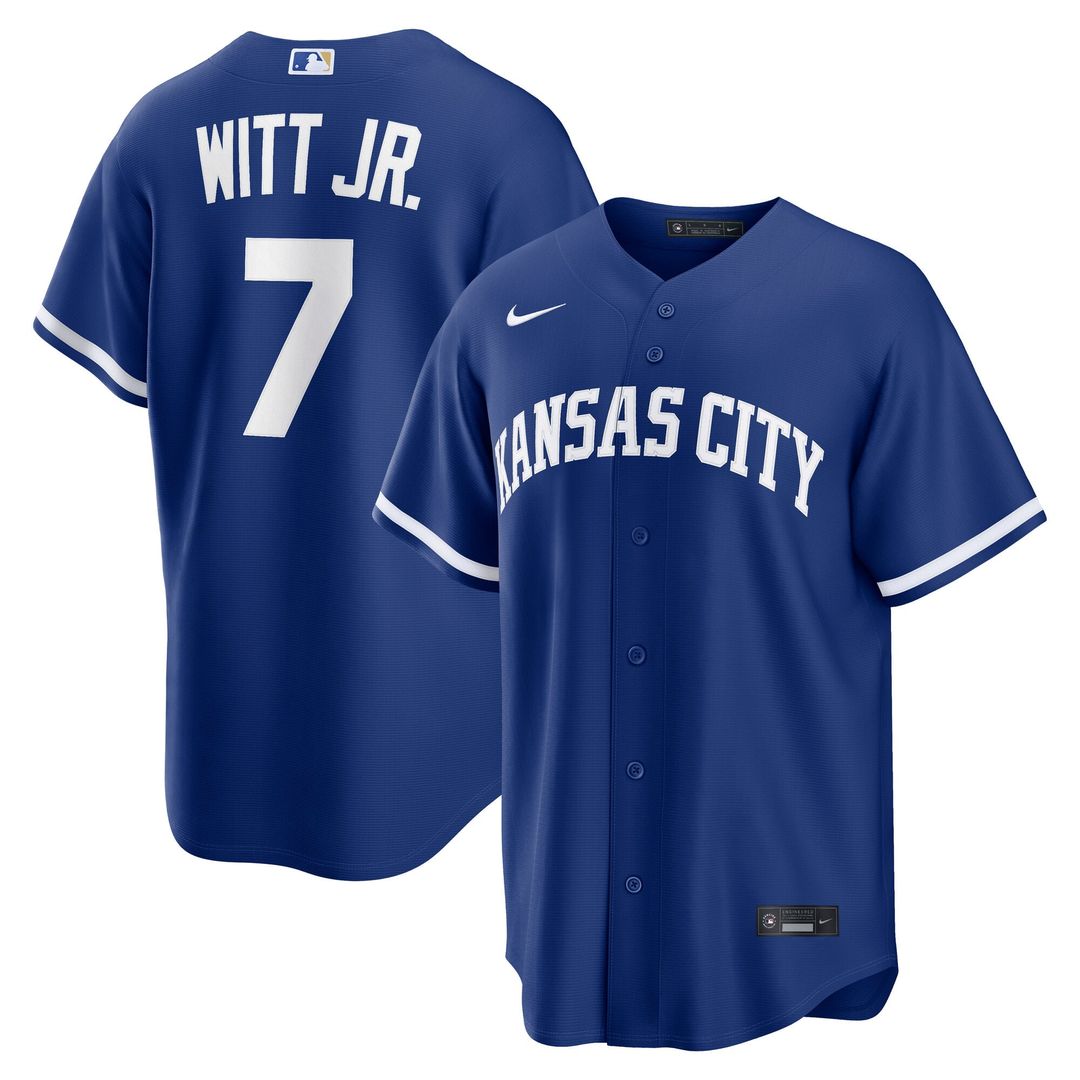 Kansas City Royals Bobby Witt Jr. | Nike Light Blue Alternate Replica Jersey