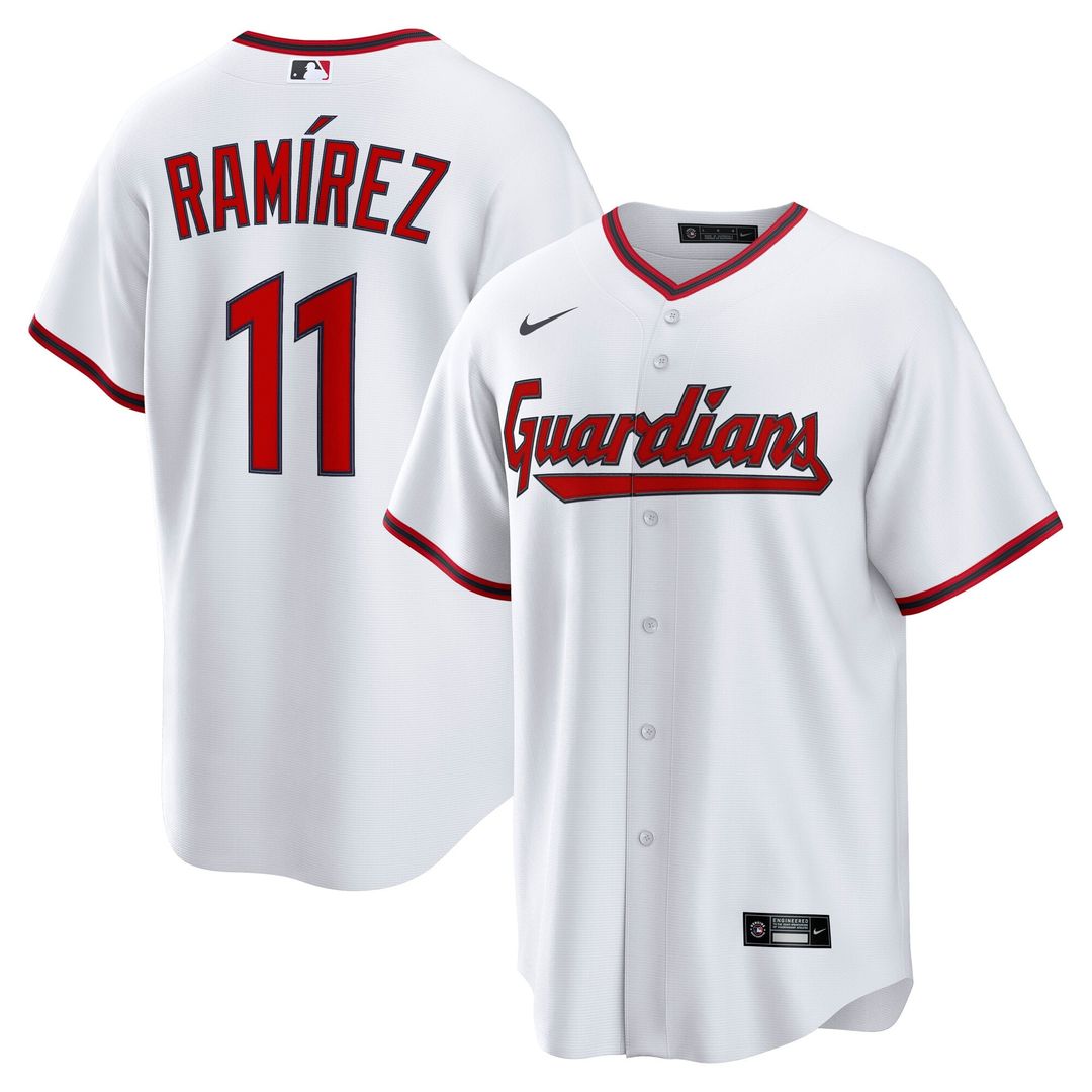 Cleveland Guardians José Ramírez | Nike White Home Replica Jersey