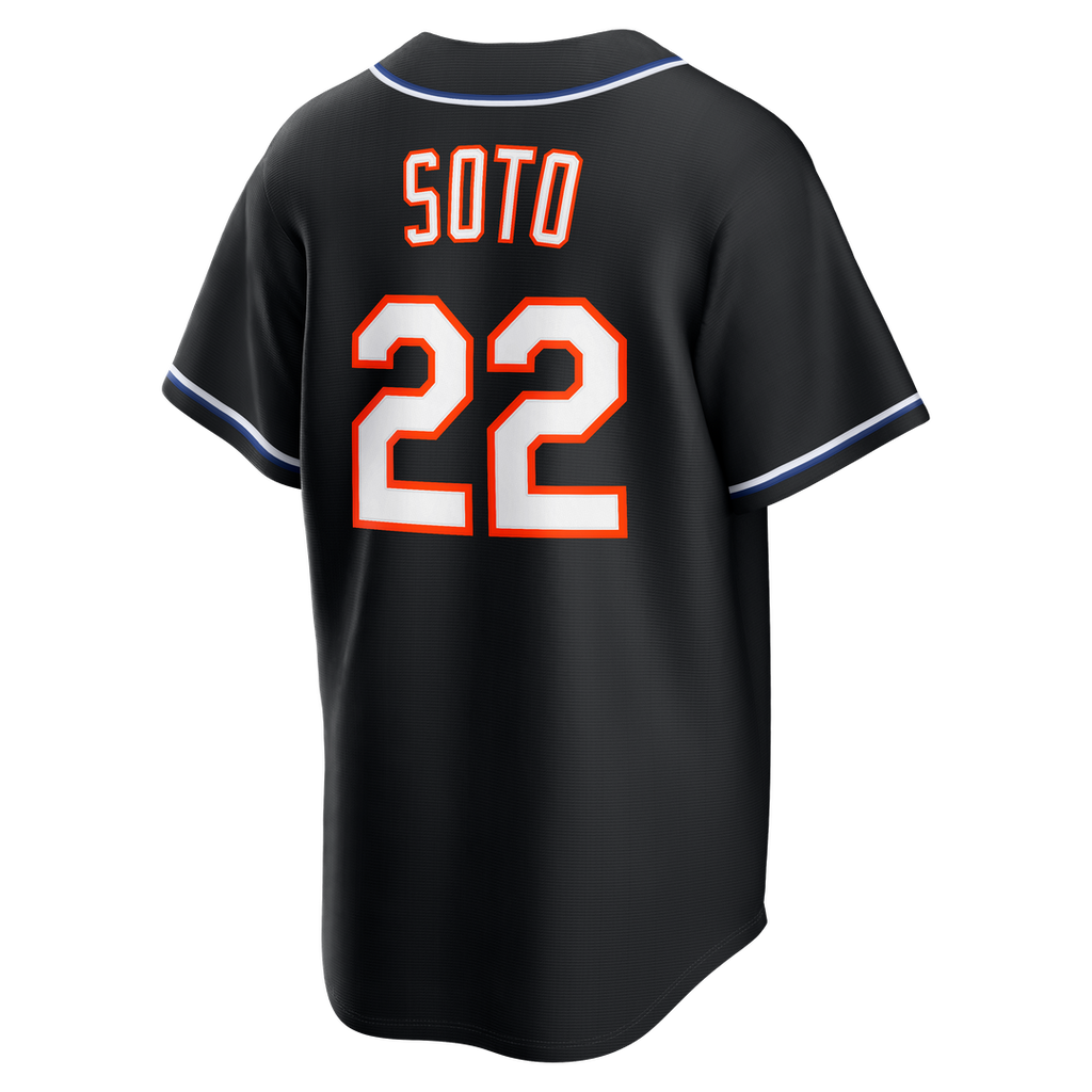 New York Mets Juan Soto | Nike Fashion Replica Black Out Jersey