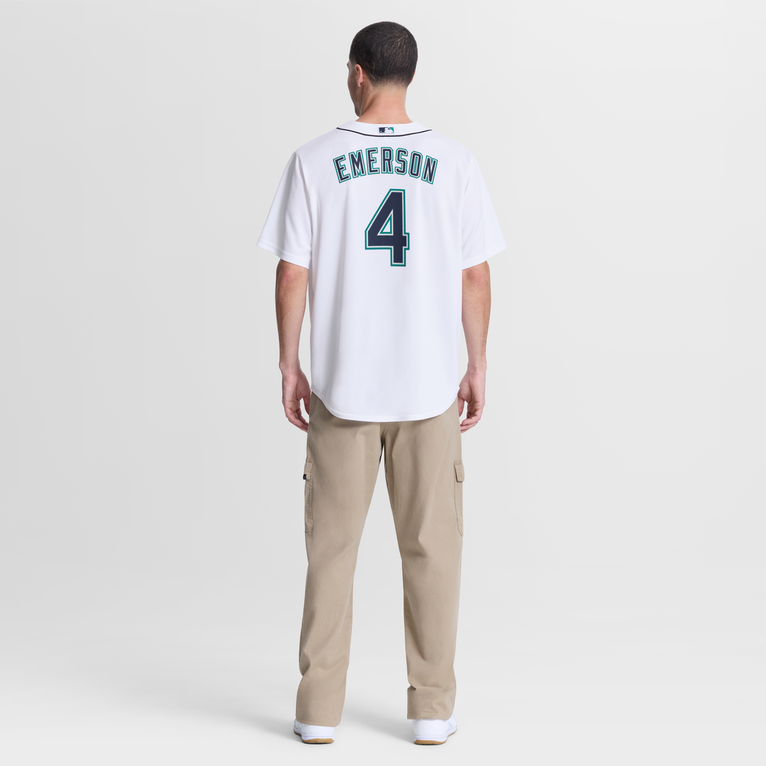 Seattle Mariners Colt Emerson | Nike White Home Replica Jersey