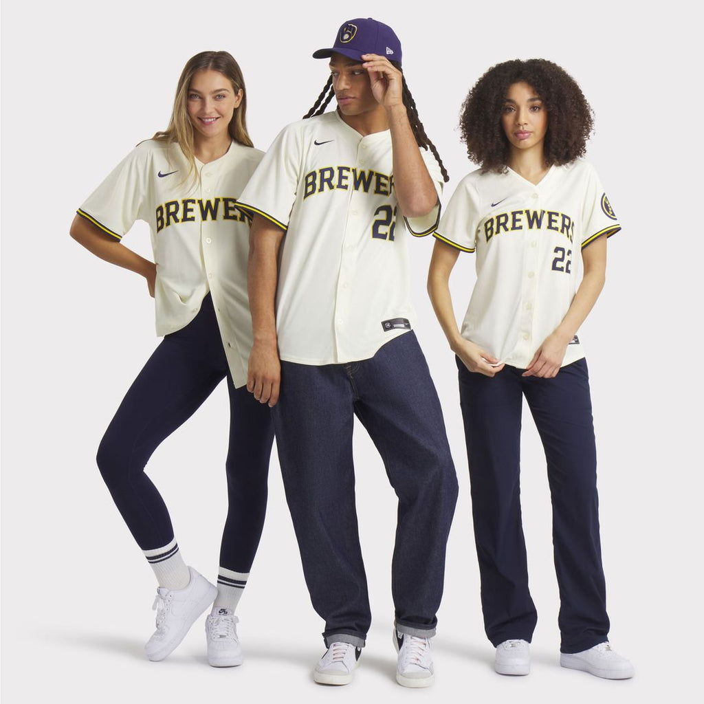 Milwaukee Brewers Christian Yelich | Nike Cream Home Limited Player Jersey