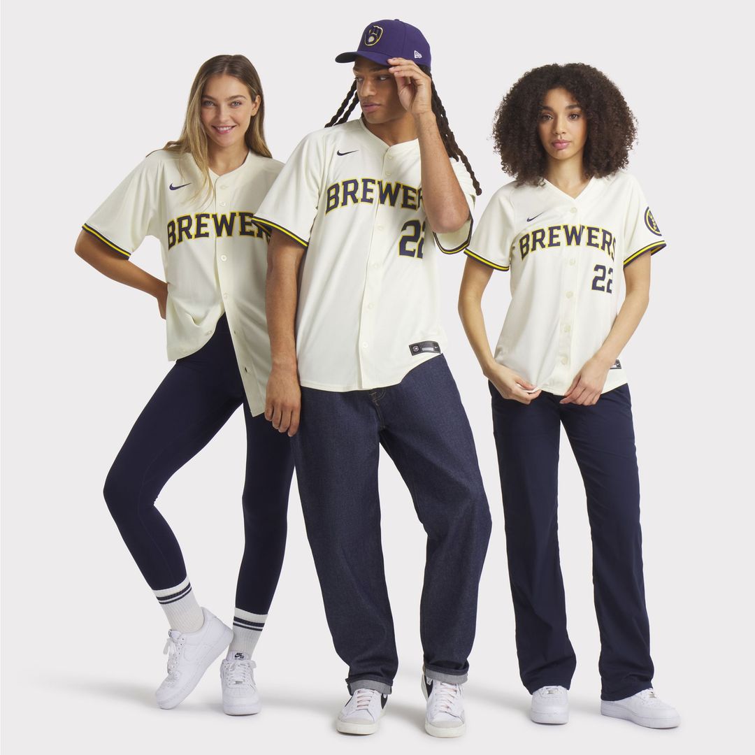 Milwaukee Brewers Christian Yelich | Nike Cream Home Limited Player Jersey