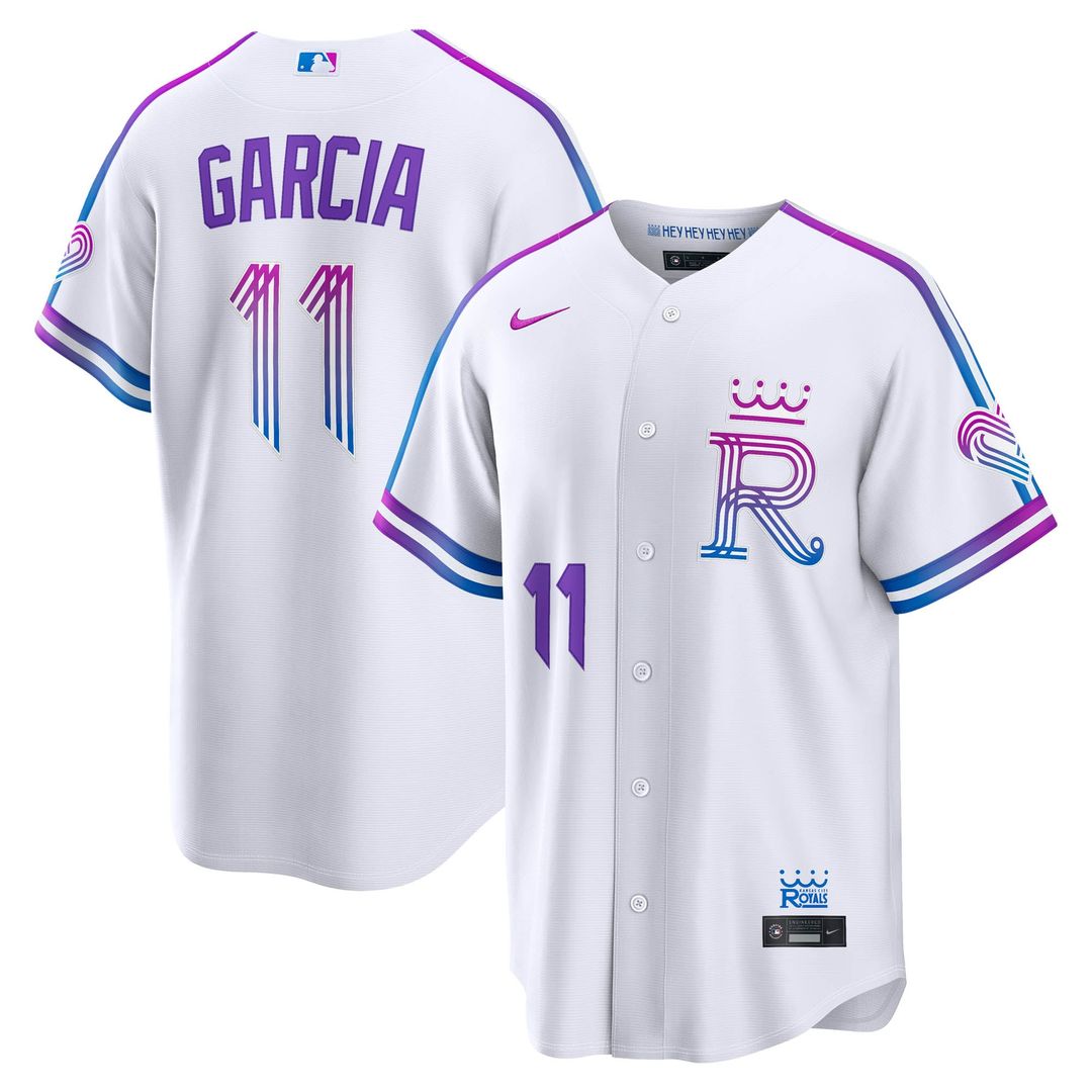 Kansas City Royals Maikel Garcia | Nike White 2026 City Connect Stadium Jersey