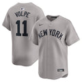 New York Yankees Anthony Volpe | Nike Gray Away Limited Player Jersey