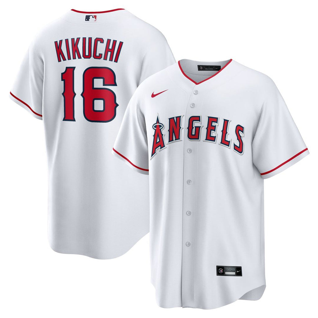 Los Angeles Angels Yusei Kikuchi | Nike White Home Replica Jersey