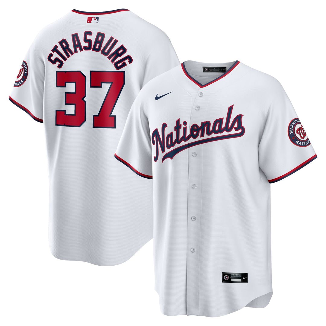 Washington Nationals Stephen Strasburg | Nike White Home Replica Jersey