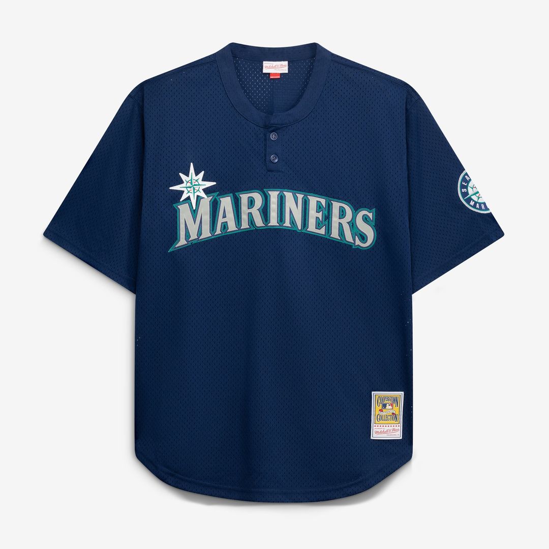 Seattle Mariners Ken Griffey Jr. | Mitchell & Ness Royal Big & Tall Cooperstown Collection Mesh Batting Practice Jersey