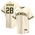 Milwaukee Brewers Andrew Vaughn | Nike Cream Home Replica Jersey