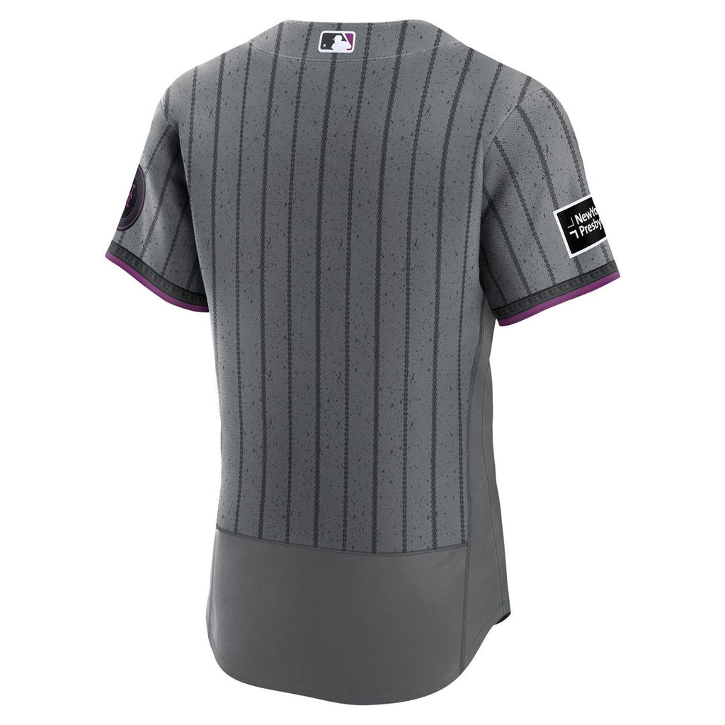 New York Mets | Nike Gray City Connect Authentic Sponsor Patch Jersey