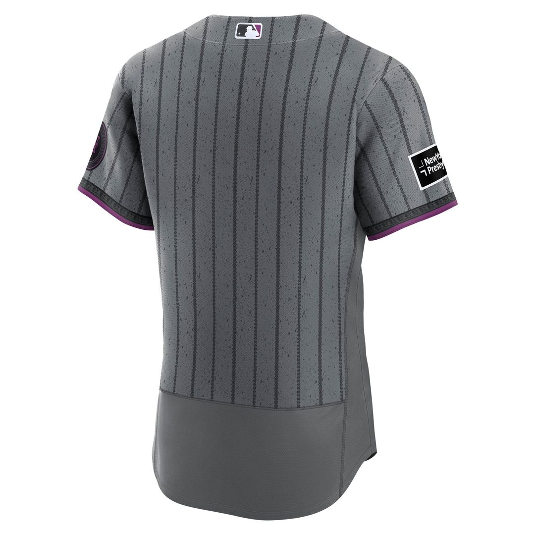 New York Mets | Nike Gray City Connect Authentic Sponsor Patch Jersey