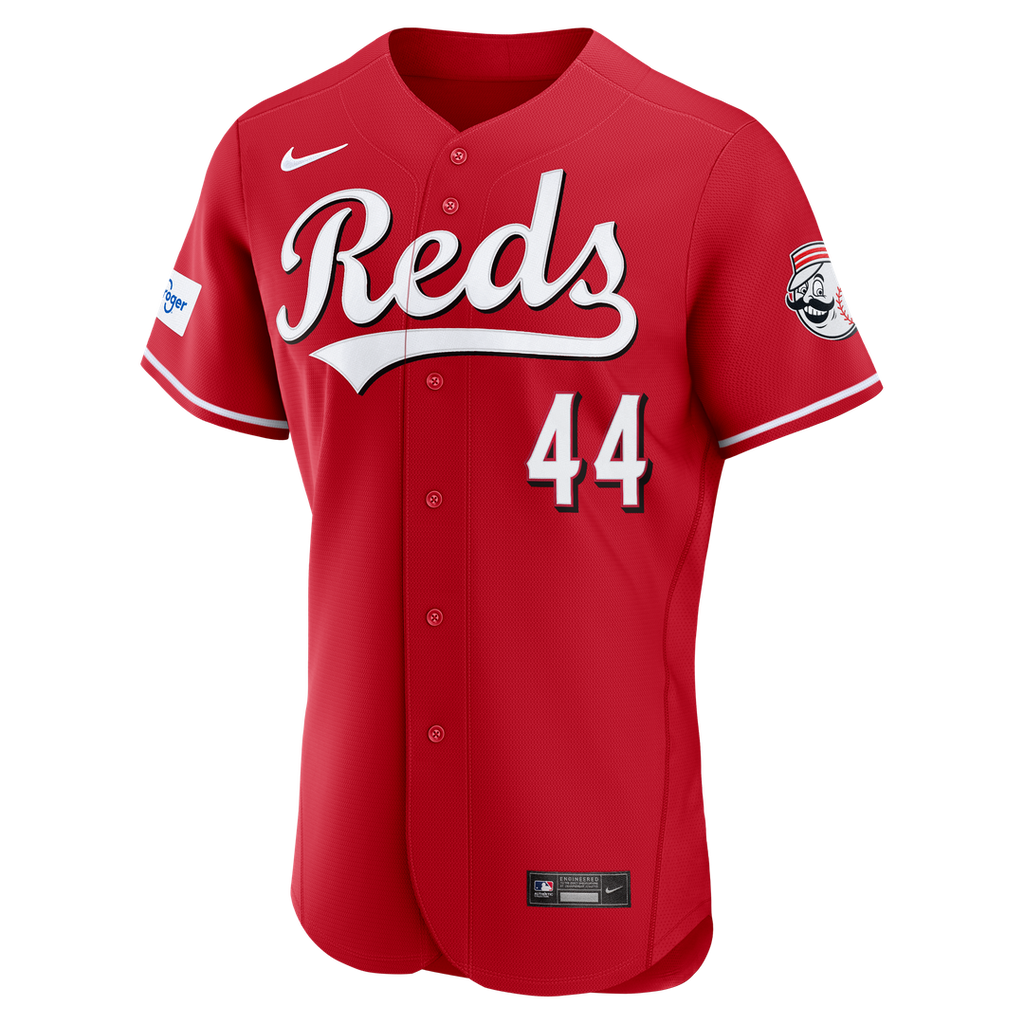 Cincinnati Reds Elly De La Cruz | Nike White Home Authentic Sponsor Patch Jersey