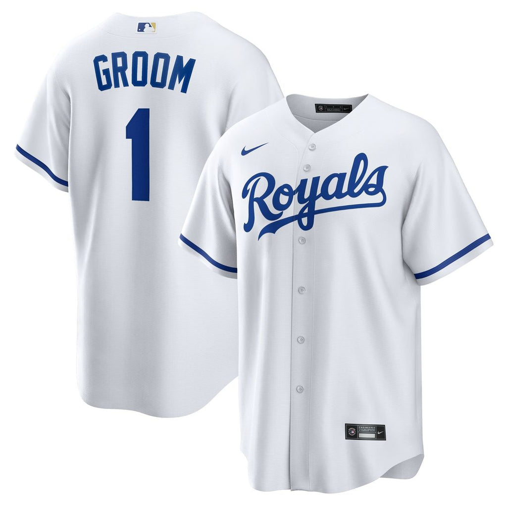 Kansas City Royals | Nike White #1 Groom Home Replica Jersey