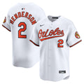 Baltimore Orioles Gunnar Henderson | Nike White Home Limited Player Jersey
