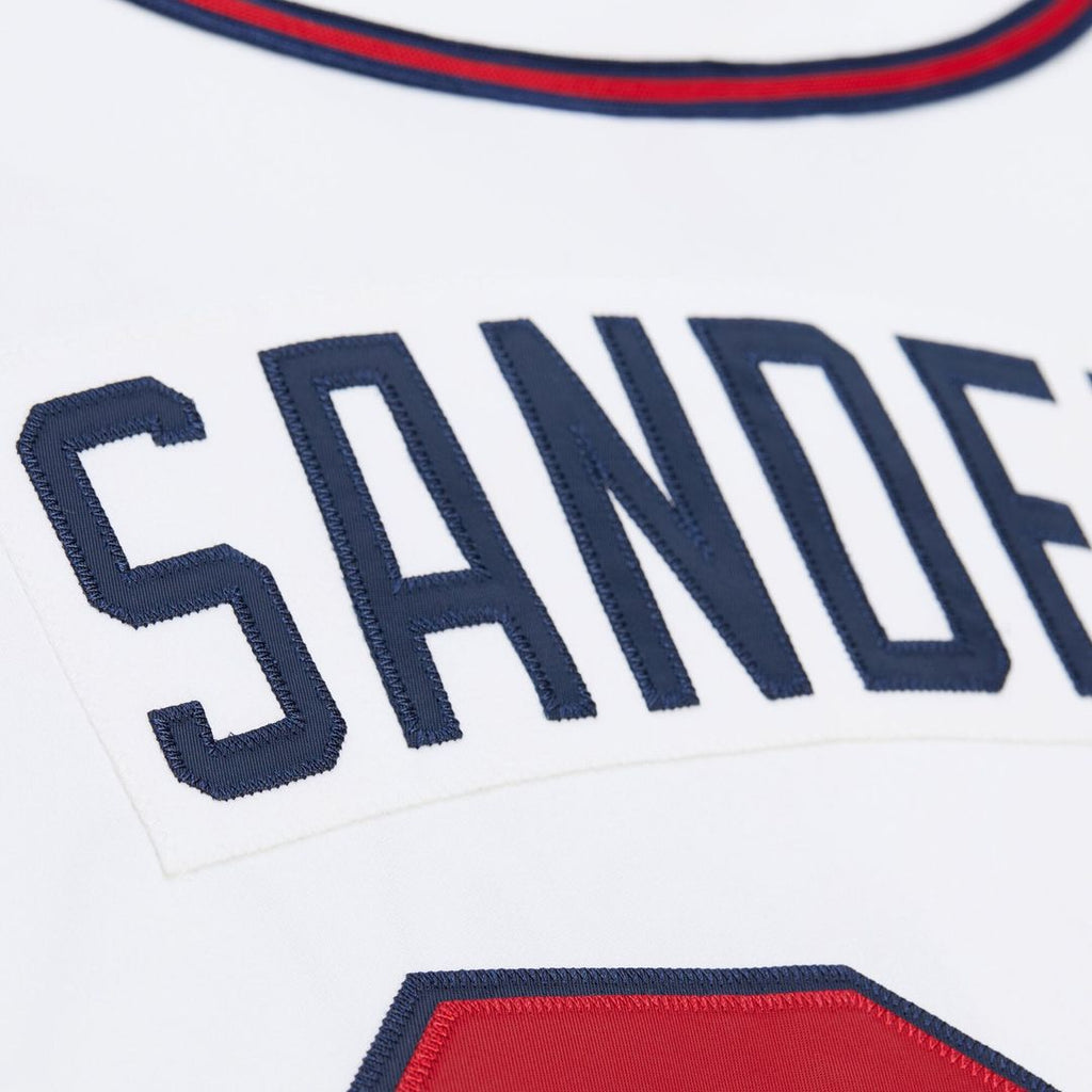 Atlanta Braves Deion Sanders | Mitchell & Ness White Cooperstown Collection 1992 Authentic Jersey