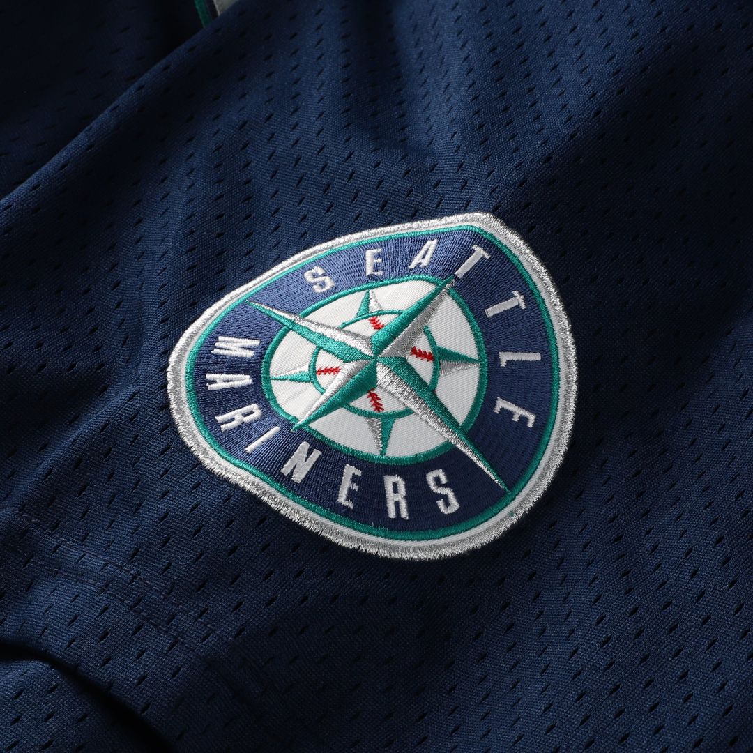 Seattle Mariners | Mitchell & Ness Navy Big & Tall Cooperstown Collection Mesh Batting Practice Jersey
