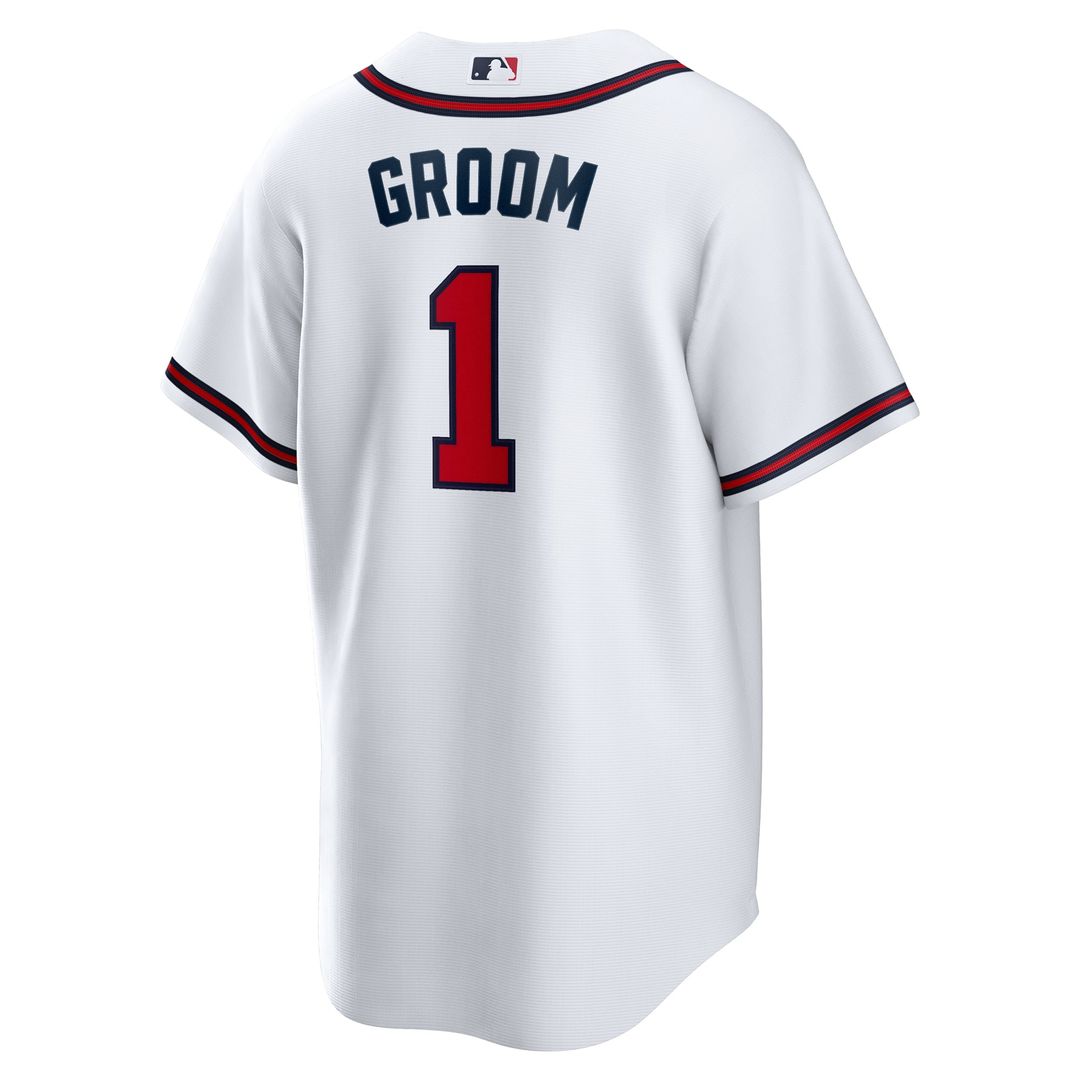 Atlanta Braves | Nike White #1 Groom Home Replica Jersey