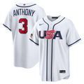 USA Baseball Roman Anthony | Nike White 2026 World Baseball Classic Home Stadium Jersey