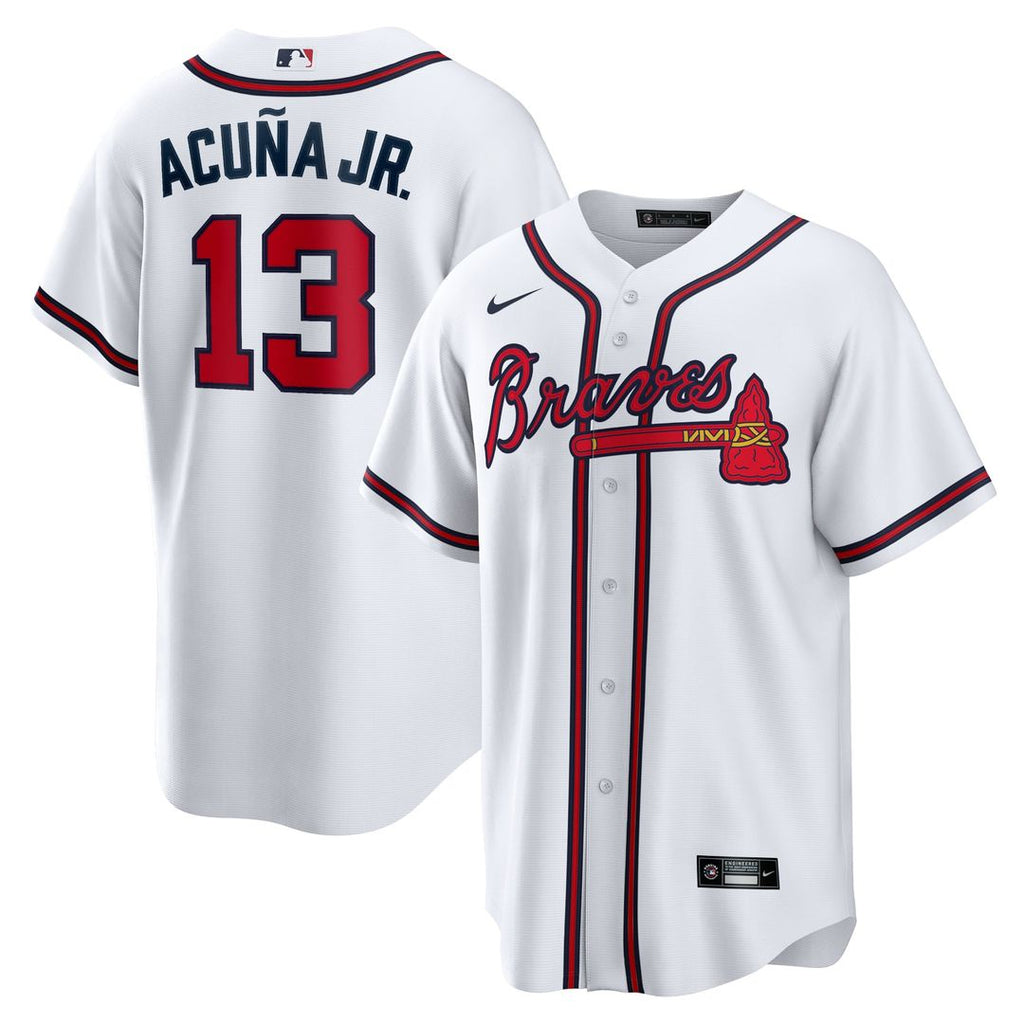 Atlanta Braves Ronald Acuna Jr. | Nike White Home Replica Player Name Jersey