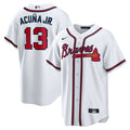Atlanta Braves Ronald Acuna Jr. | Nike White Home Replica Player Name Jersey