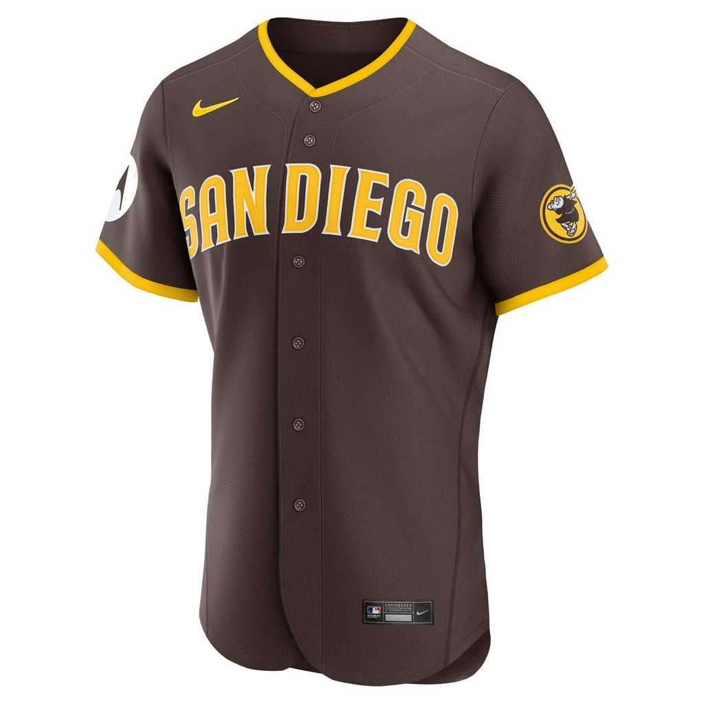 San Diego Padres | Nike Khaki Alternate Sponsor Patch Authentic Jersey