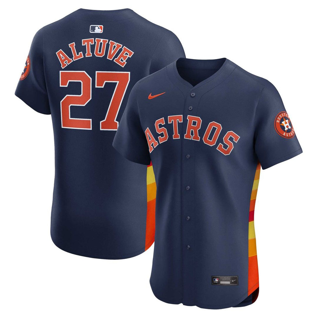 Houston Astros Jose Altuve | Nike Navy Alternate Elite Player Jersey