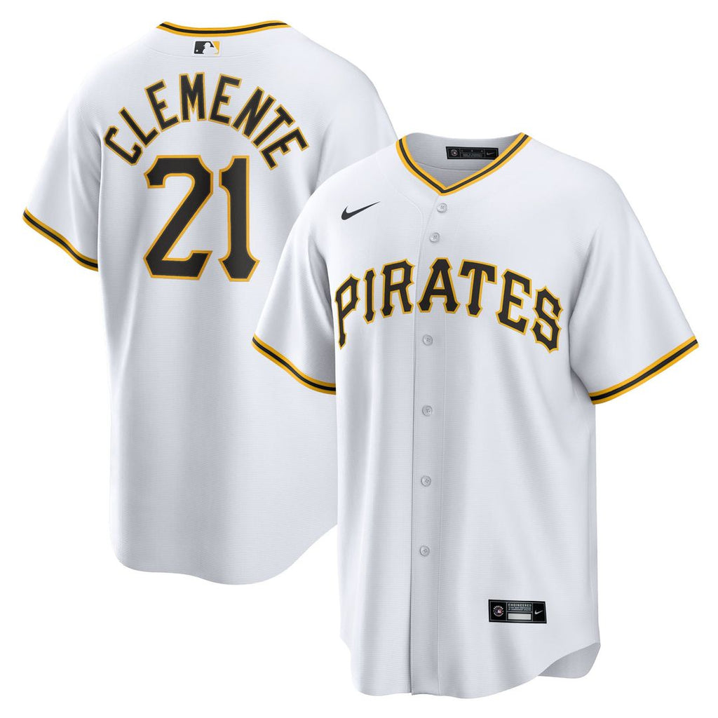 Pittsburgh Pirates Roberto Clemente | Nike White Home Replica Player Name Jersey