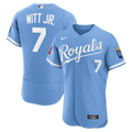 Kansas City Royals Bobby Witt Jr. | Nike Light Blue Alternate Authentic Sponsor Patch Jersey