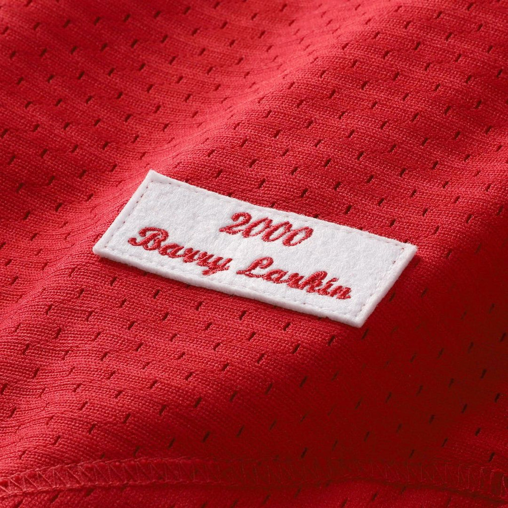 Cincinnati Reds Barry Larkin | Mitchell & Ness Red Throwback Cooperstown Mesh Batting Practice Jersey