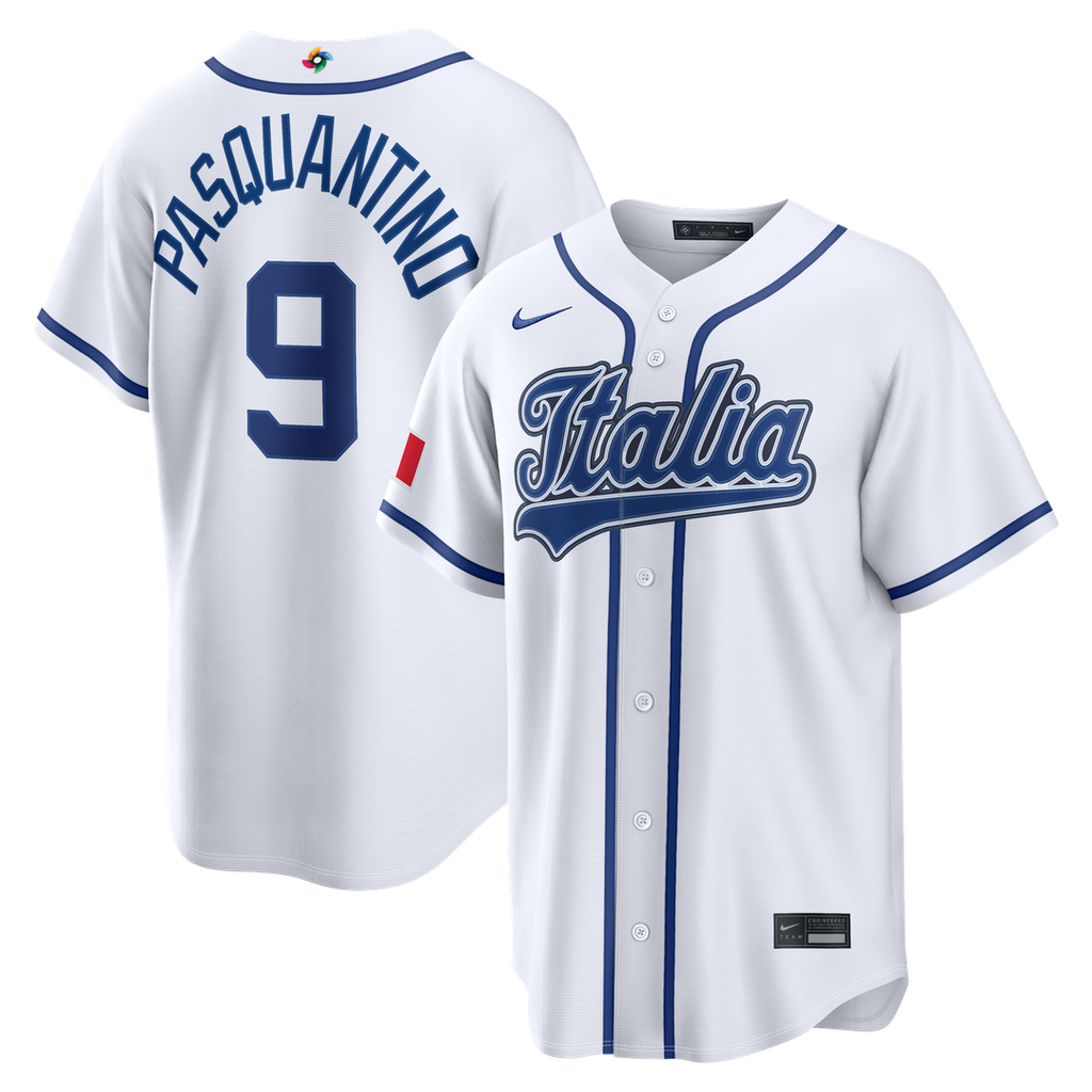 Italy Baseball Vinnie Pasquantino | Nike White 2026 World Baseball Classic Home Stadium Jersey