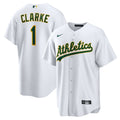 Athletics Denzel Clarke | Nike White Home Replica Jersey