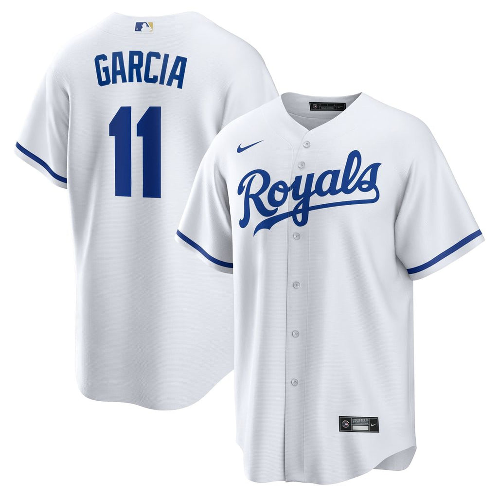 Kansas City Royals Maikel Garcia | Nike White Home Replica Jersey