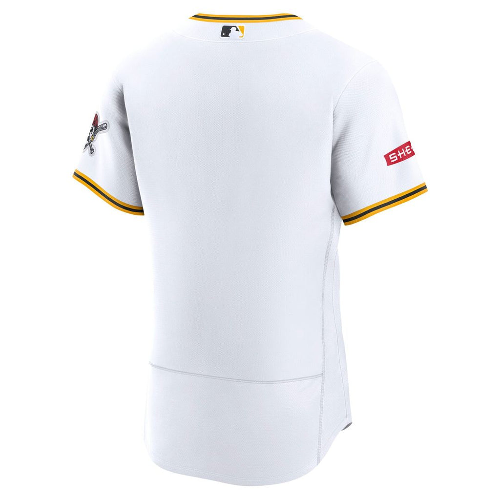 Pittsburgh Pirates | Nike White Home Sponsor Patch Authentic Jersey