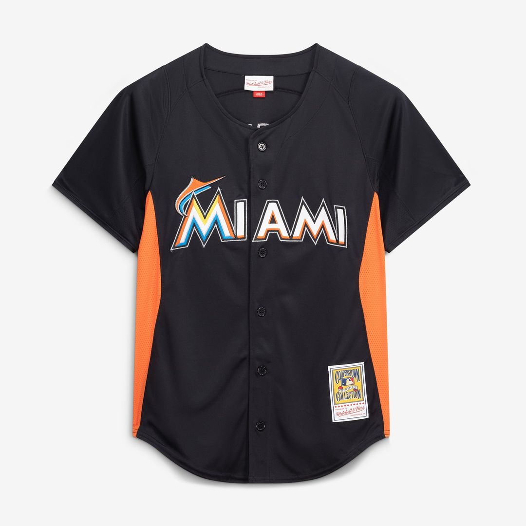 Miami Marlins Jose Fernandez | Mitchell & Ness Black Authentic Batting Practice Jersey
