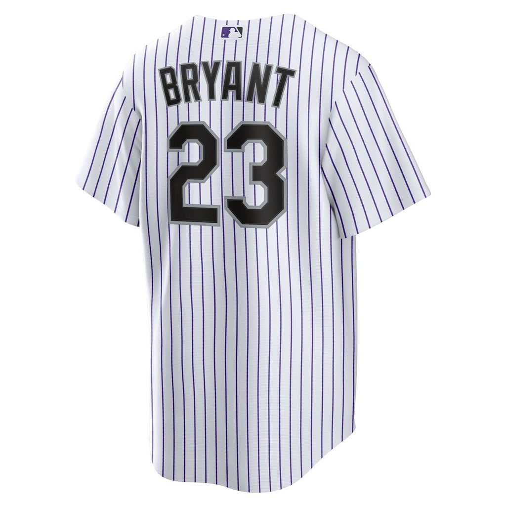 Colorado Rockies Kris Bryant | Nike White/Purple Replica Player Jersey