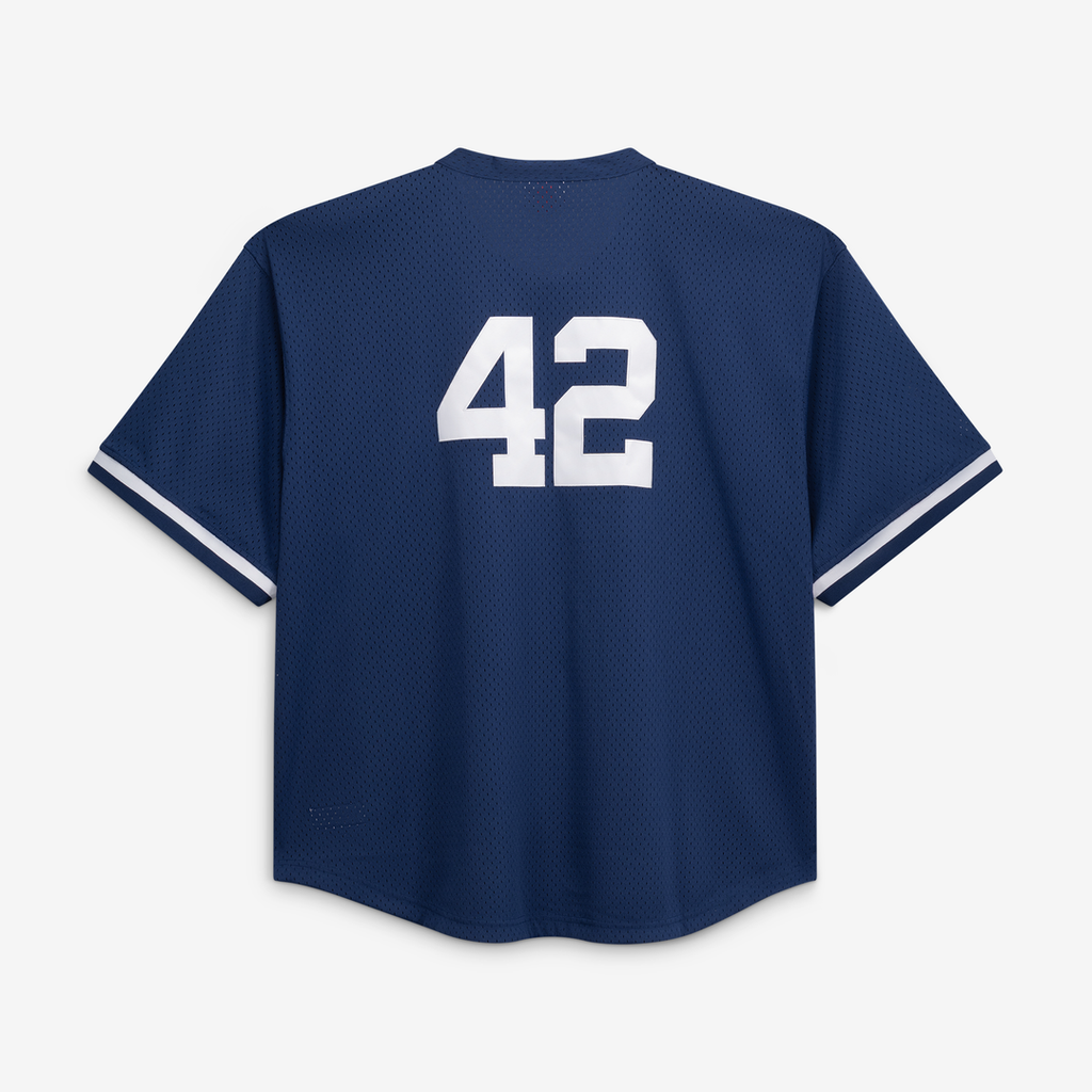 New York Yankees Mariano Rivera | Mitchell & Ness Navy Cooperstown Collection Big & Tall Mesh Batting Practice Jersey